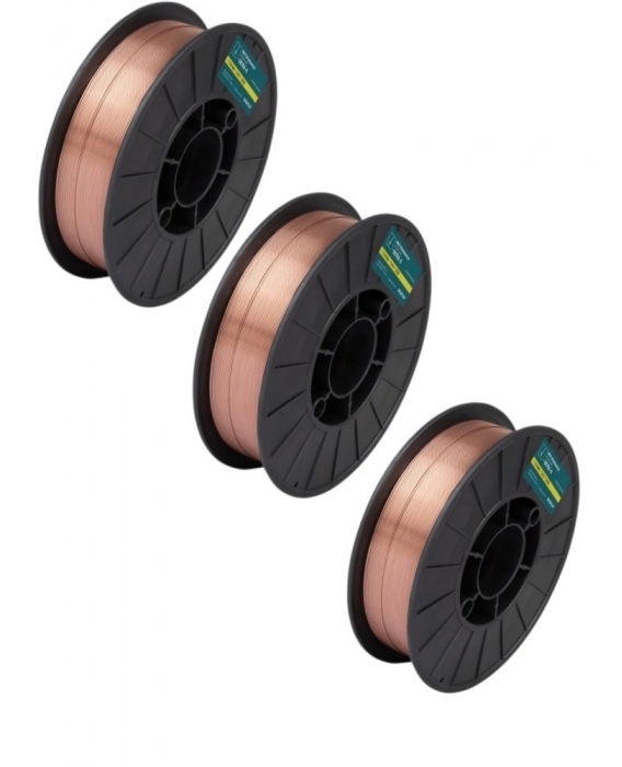 Image 1 Pack 3 Bobines Fil MIG Acier D200 (Total 15kg) - 0.8mm / 1.0mm / 1.2mm