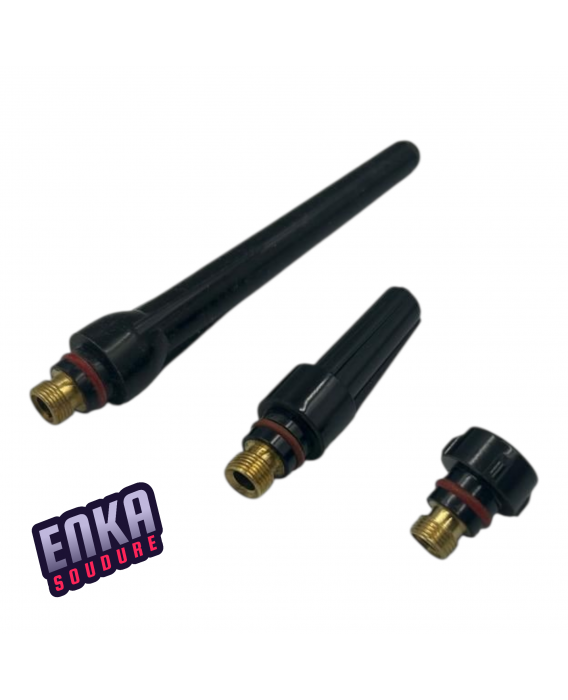 Image 1 Lot de 3 capuchons TIG / bouchons arrière – Torches WP-17, WP-18, WP-26